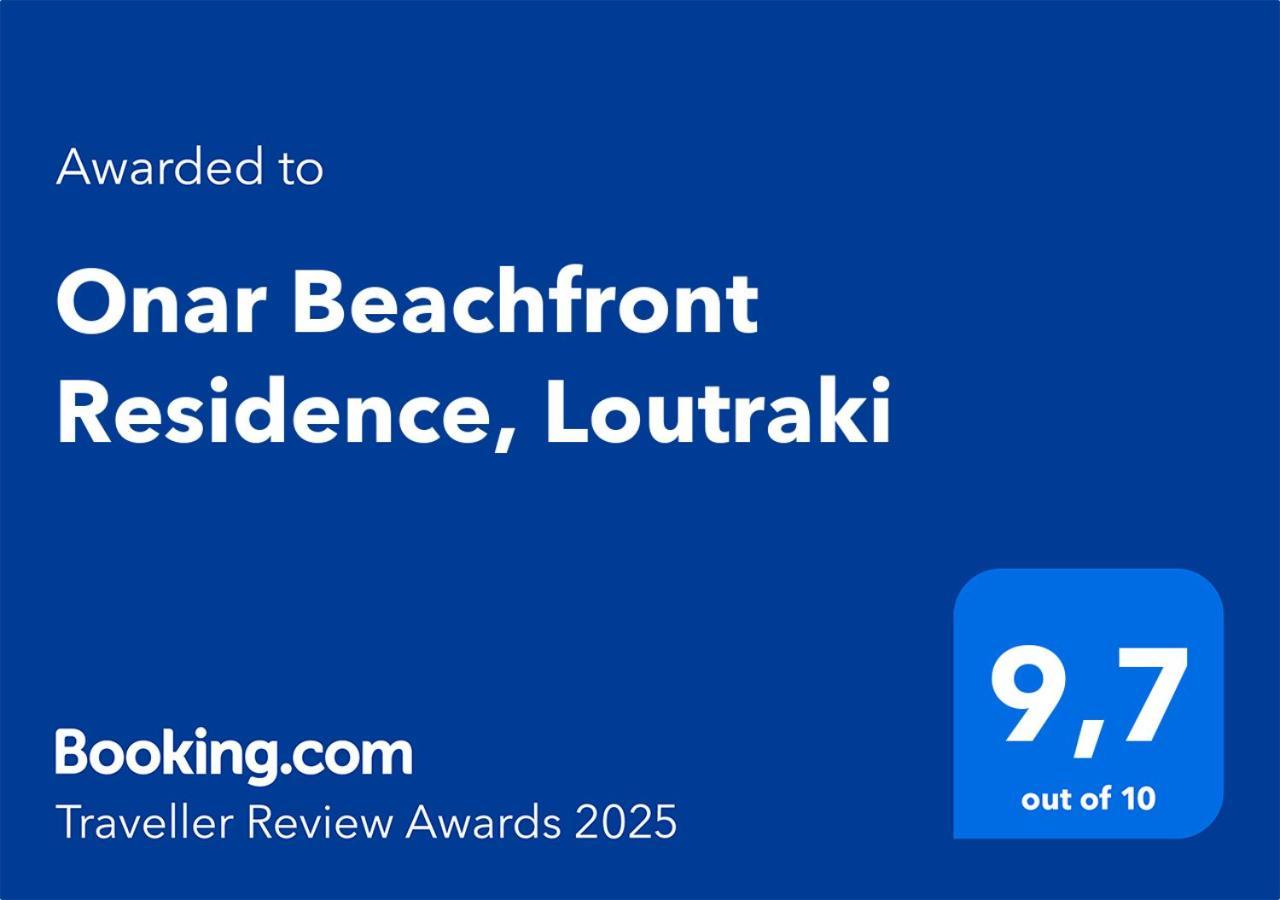 Onar Beachfront Residence, Loutraki المظهر الخارجي الصورة
